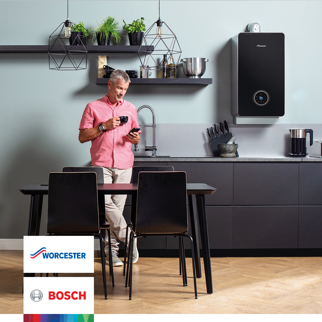 Efficient boiler in a modern kitchen